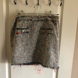 Zara Tweed Skirt with overalls!